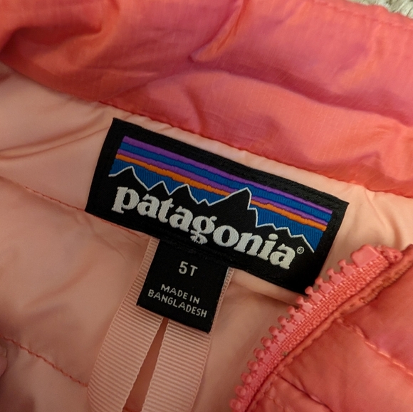 Patagonia Coral Quilted Vest Size 5 - Picture 3 of 5